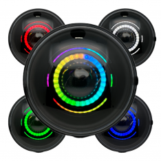 Lighting Trendz 7" Pre-Built Headlights Titan V.2 - Midnight Edition